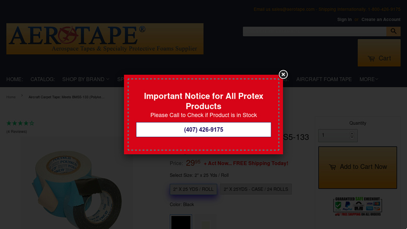 Aircraft Carpet Tape: Meets BMS5