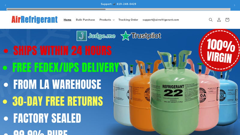 AirRefrigerant – Air Refrigerant: Refrigerant Supplier