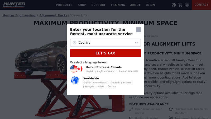 Alignment Scissor Lifts