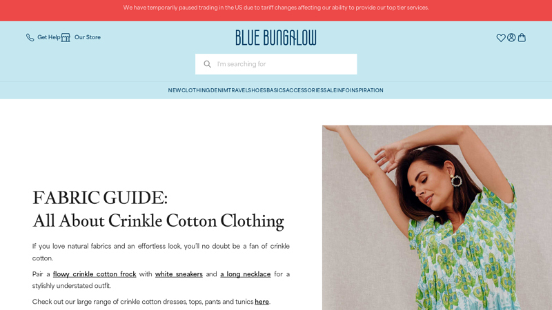 All About Crinkle Cotton Clothing