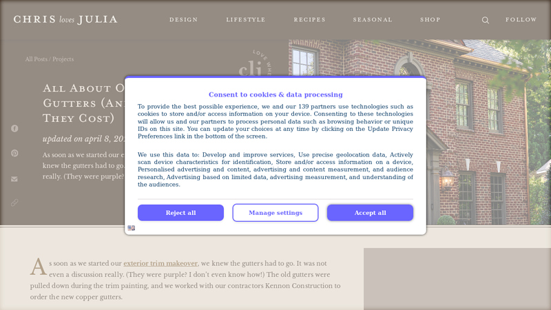 All About Our New Copper Gutters (And How Much They Cost)