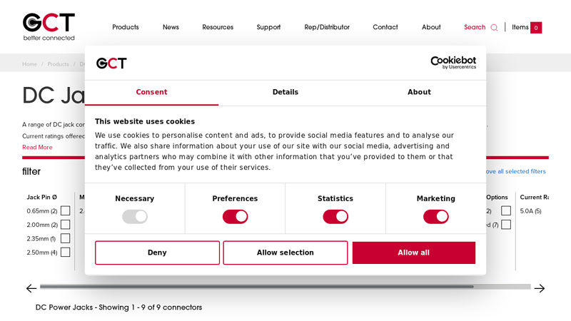 All DC Jack connectors