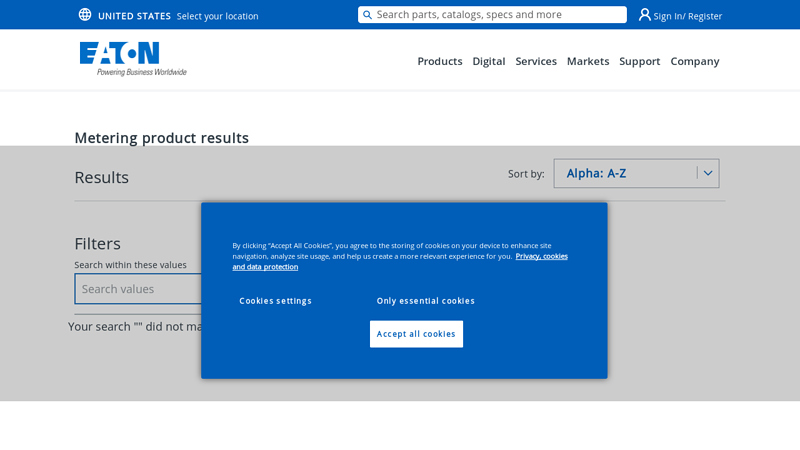 All Metering Products results