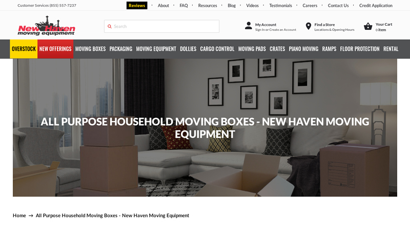 All Purpose Household Moving Boxes