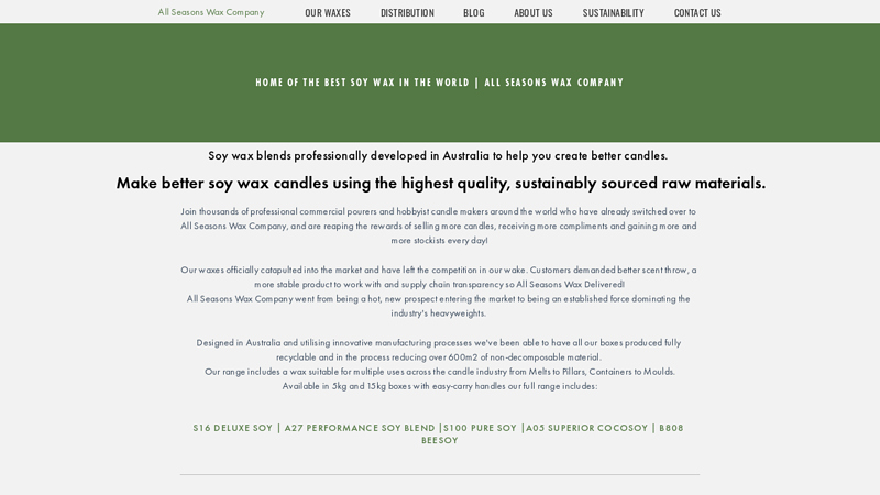 All Seasons Wax Company