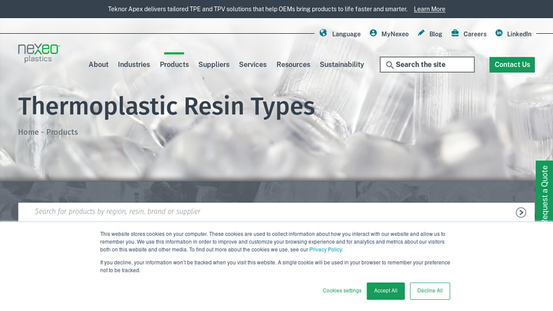 All Thermoplastic Resin Types