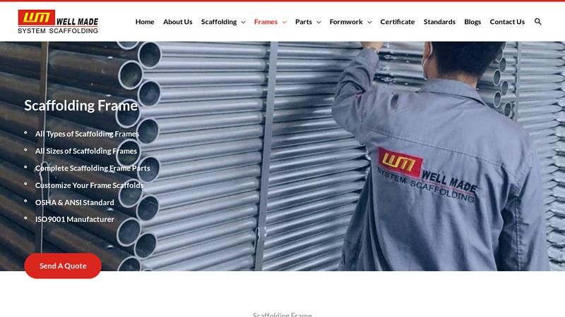 All Types of Scaffolding Frames