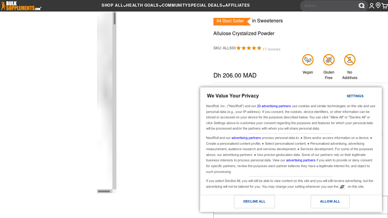 Allulose Crystalized Powder