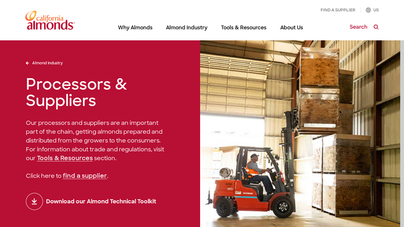Almond Processors and Suppliers