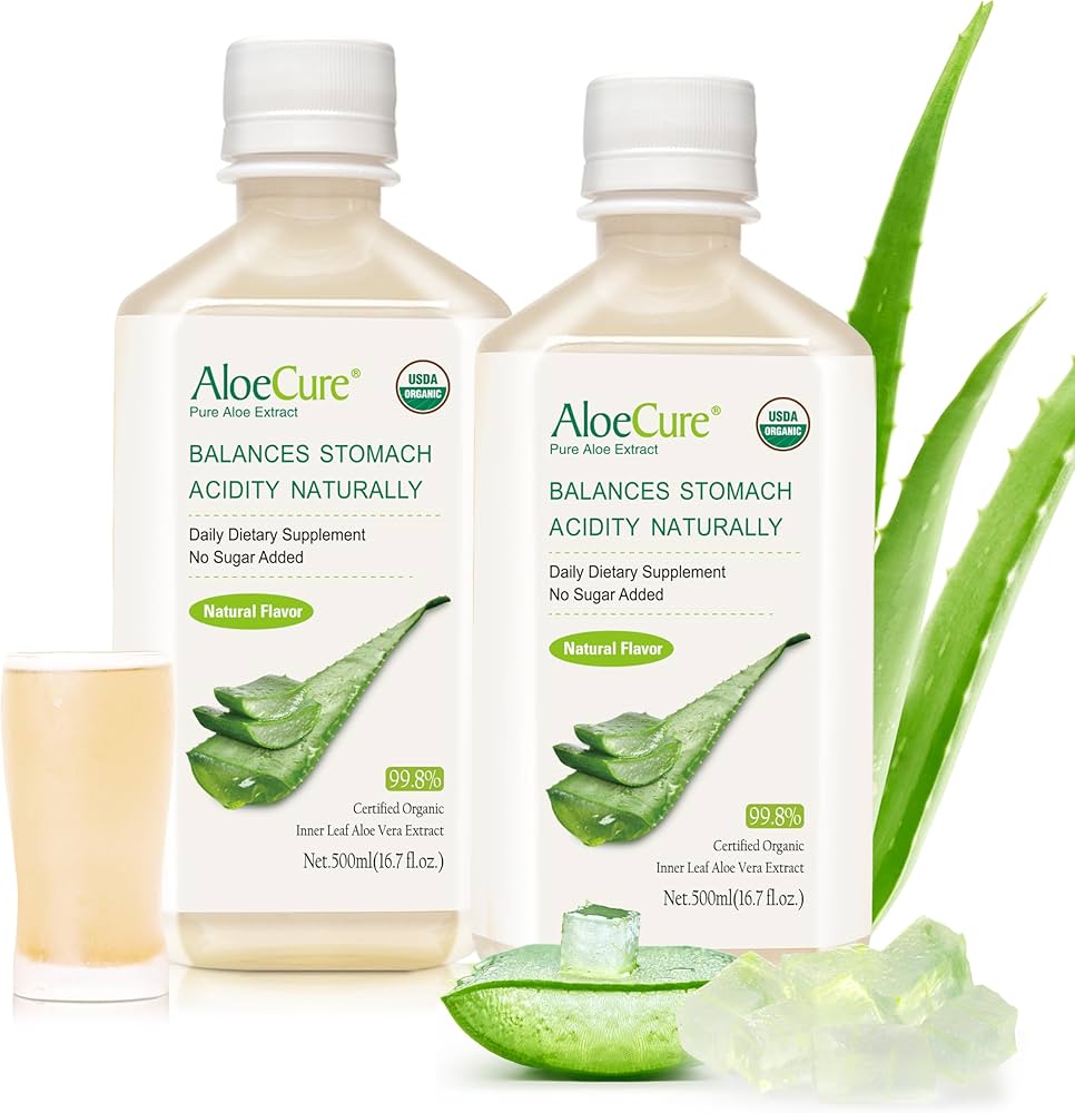 AloeCure USDA Organic Aloe Vera Juice Made Within 12 Hrs of ...