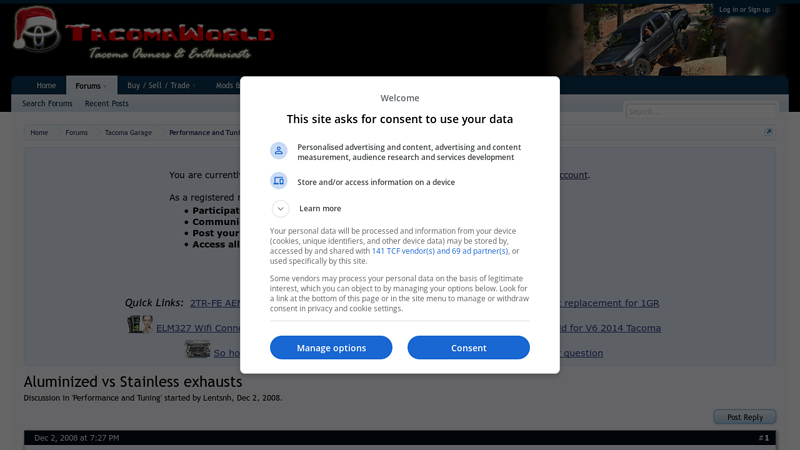 Aluminized vs Stainless exhausts