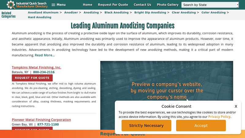 Aluminum Anodizing Companies