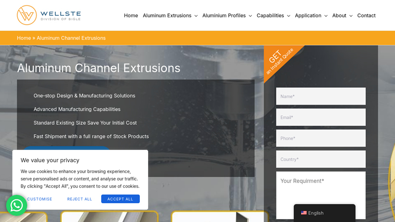 Aluminum Channel Extrusions Manufacturer & Supplier in China