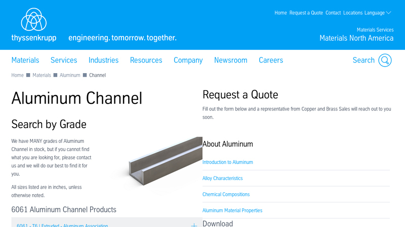 Aluminum Channel Supplier