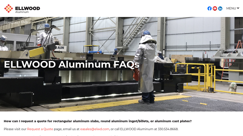 Aluminum Ingots/Billets, Slabs, & Cast Plates FAQS
