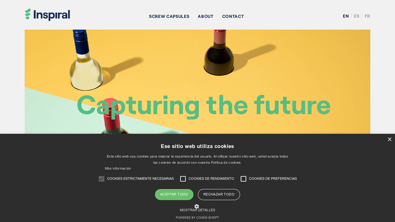 Aluminum screw caps for wine and spirits manufacturer