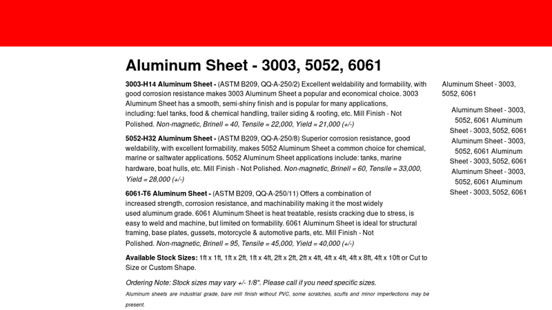 Aluminum Sheet