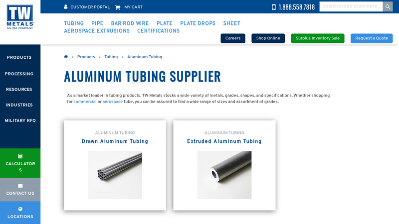 Aluminum Tubing Supplier