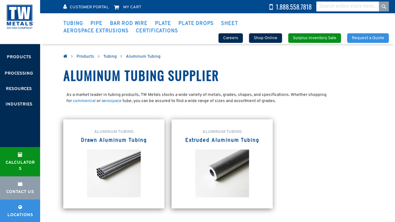 Aluminum Tubing Supplier