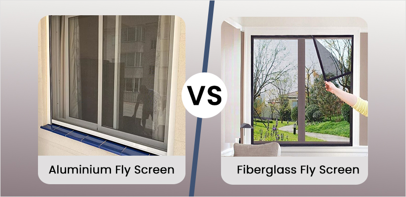 Aluminum vs. fiberglass screens