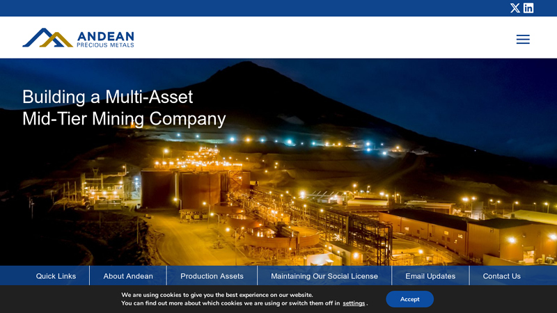 Andean Precious Metals Corp.