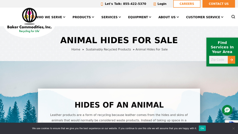 Animal Hides For Leather Manufacturing