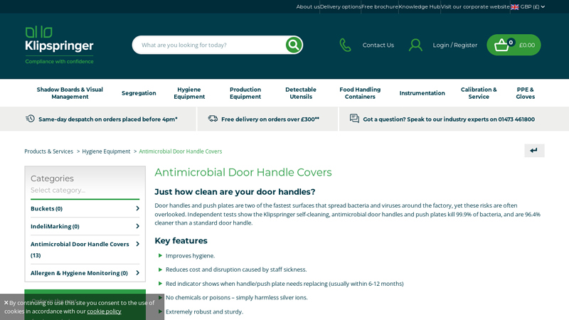 Antimicrobial Door Handle Covers