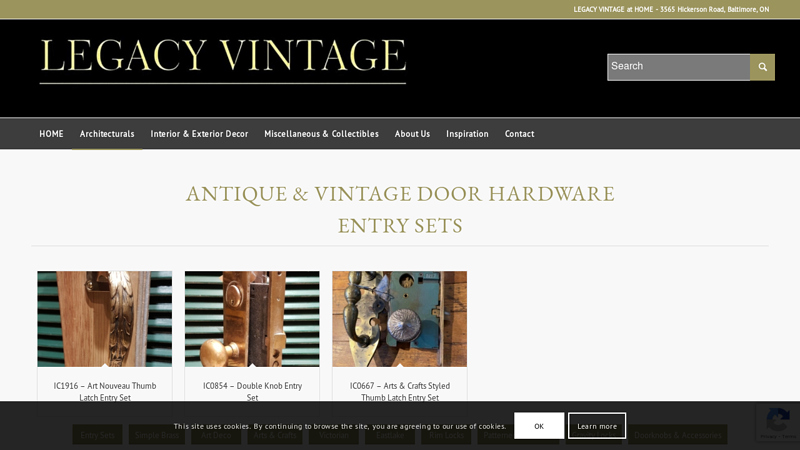 Antique & Vintage Door Hardware 1840 to 1940