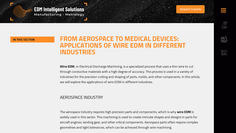 Applications of Wire EDM in Different Industries