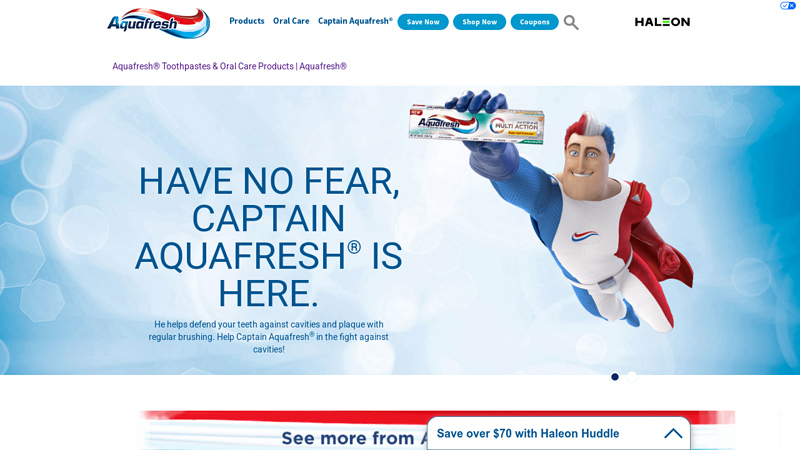 Aquafresh Toothpastes and Oral Care Products