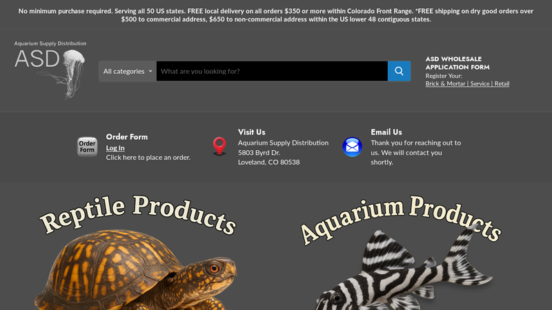 Aquarium Supply Distribution