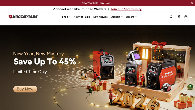 Arccaptain MIG130 Best 3 in 1 110V Portable No Gas Flux Core ...