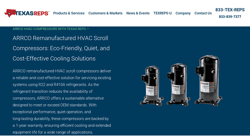 ARRCO Remanufactured HVAC Compressors