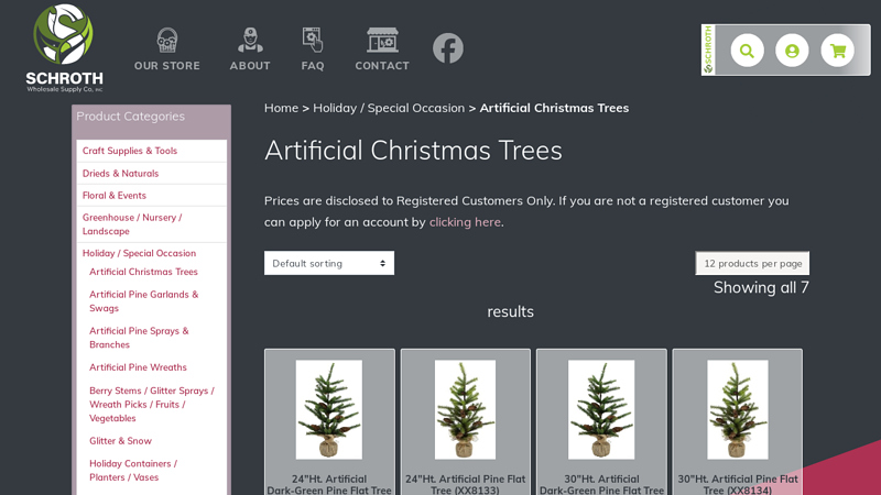 Artificial Christmas Trees