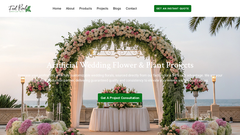 Artificial Wedding Flowers Manufacturer