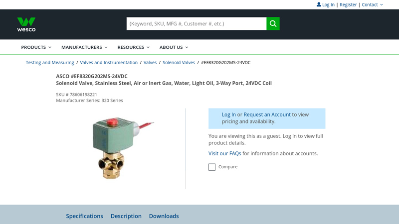 ASCO EF8320G202MS-24VDC Solenoid Valves