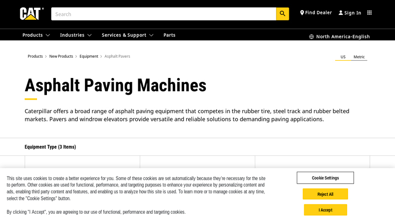 Asphalt Paving Machines: Screeds & Asphalt Pavers