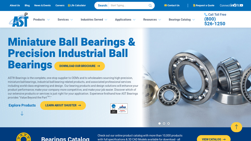 AST Bearings: Ball Bearings