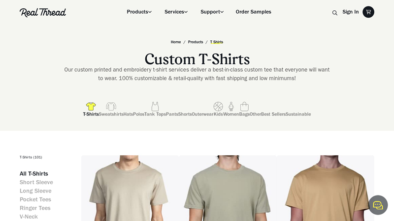 at Real Thread custom t-shirts