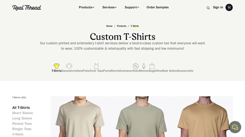 at Real Thread custom t-shirts