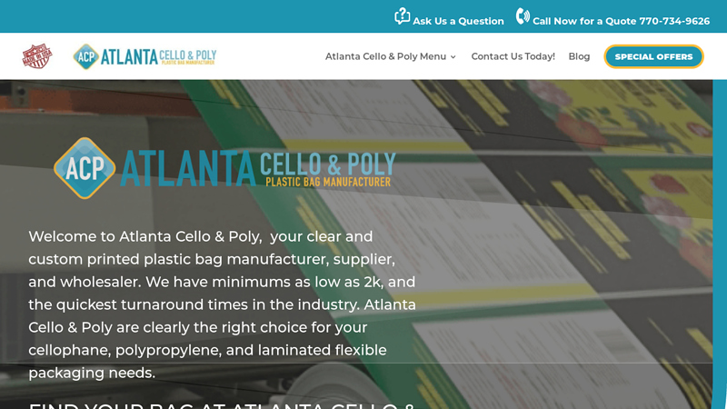 Atlanta Cello & Poly Custom Printing & Clear Plastic Bags ...