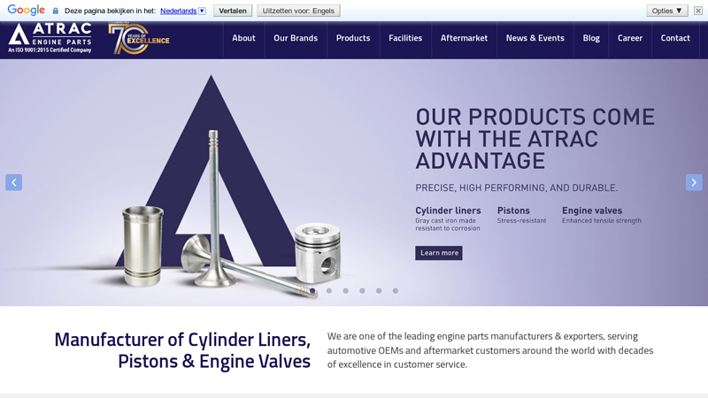 Atrac Engineering: Cylinder Liner Manufacturers