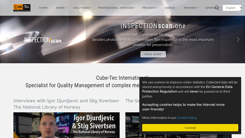 Audiovisual Quality Management :: Cube