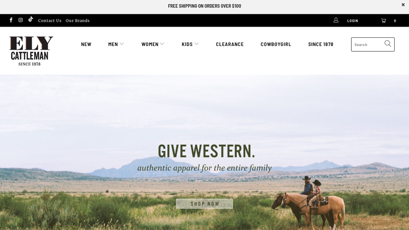 Authentic Western Wear Since 1878