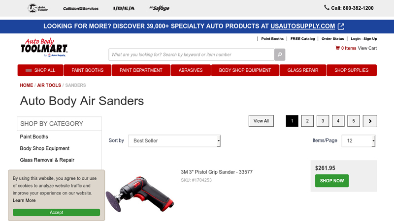 Auto Body Air Sanders