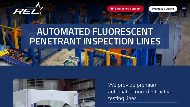 Automated Fluorescent Penetrant Inspection (FPI) Equipment