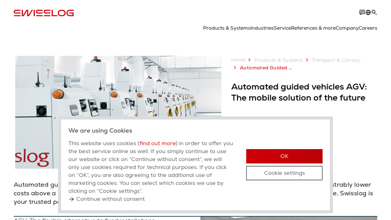 Automated Guided Vehicles AGV for Material Handling