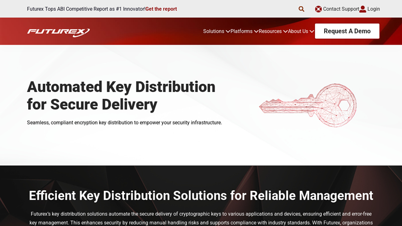 Automated Key Distribution for Secure Delivery