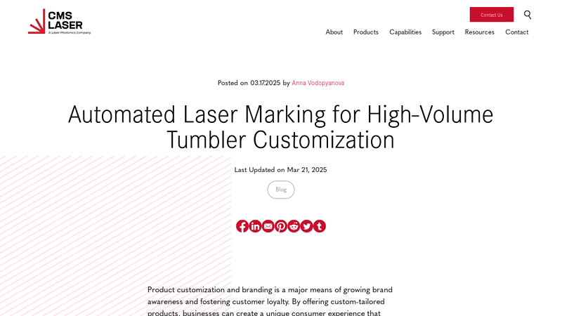 Automated Laser Marking for High