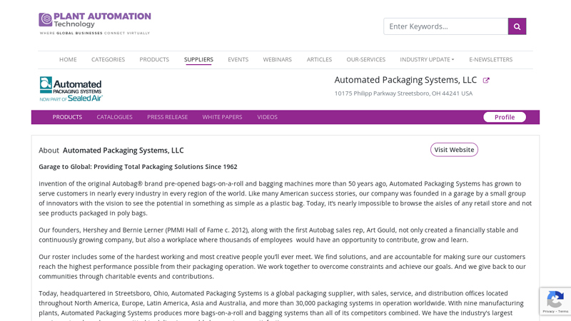 Automated Packaging Systems, LLC
